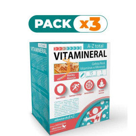 Pack 3x VITAMINERAL A-Z 15 AMPOLLAS DIETMED
