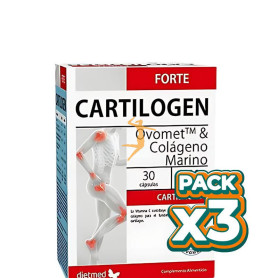 Pack 3x CARTILOGEN FORTE 30 CAPSULAS DIETMED