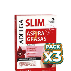 Pack 3x ADELGASLIM ASPIRA GRASAS 30 CÁPSULAS DIETMED