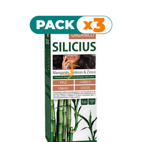 Pack 3x SILICIUS ORGÁNICO SOLUCIÓN ORAL 500 ML DIETMED