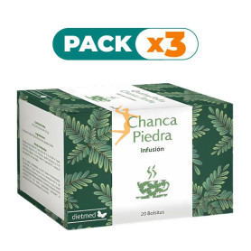Pack 3x INFUSIÓN CHANCA PIEDRA (ROMPEPIEDRA) 20 BOLSITAS DIETMED