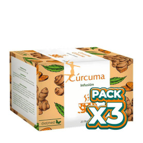 Pack 3x INFUSIÓN CÚRCUMA 20 BOLSITAS DIETMED