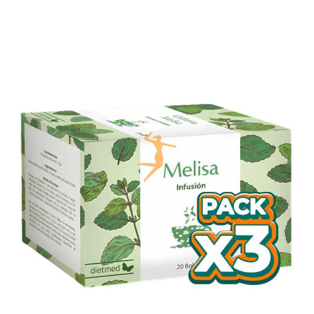 Pack 3x INFUSIÓN MELISA 20 BOLSITAS DIETMED