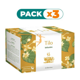 Pack 3x INFUSIÓN TILO 20 BOLSITAS DIETMED