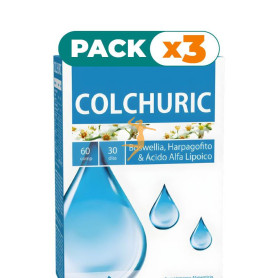 Pack 3x COLCHURIC 60 CAPSULAS DIETMED