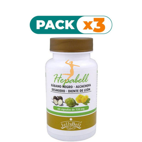 Pack 3x HEPABELL 60 CÁPSULAS JELLYBELL