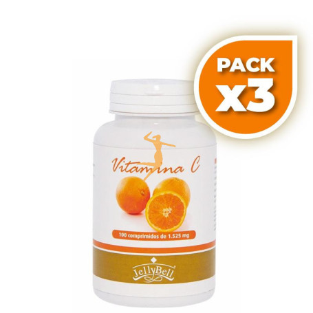 Pack 3x VITAMINA C 100 COMPRIMIDOS JELLYBELL