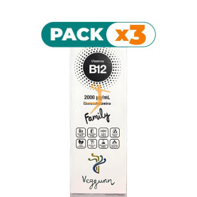 Pack 3x VITAMINA B12 30Ml. VEGGUNN