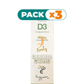 Pack 3x VITAMINA D 30Ml. VEGGUNN