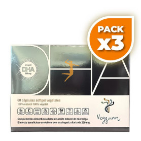 Pack 3x DHA OMEGA 3 60 CÁPSULAS VEGGUNN
