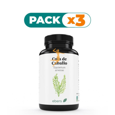 Pack 3x COLA DE CABALLO 500 MG 60 COMP EBERS