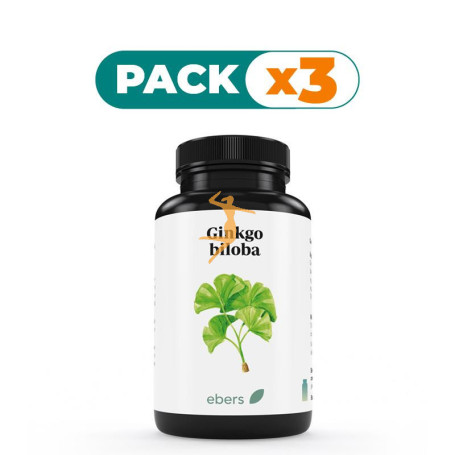 Pack 3x GINKGO B. 500 MG 60 COMP EBERS