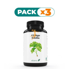 Pack 3x GINKGO B. 500 MG 60 COMP EBERS