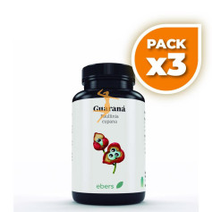 Pack 3x GUARANA 500 MG 60 CÁPS EBERS
