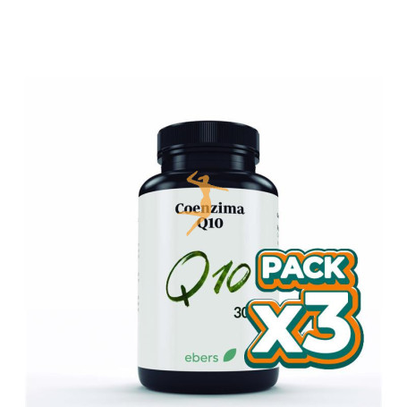 Pack 3x COENZIMA Q-10 30 MG 30 CÁPS EBERS