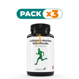 Pack 3x COLÁGENO MARINO HIDROLIZADO 750 MG 100 COMP EBERS