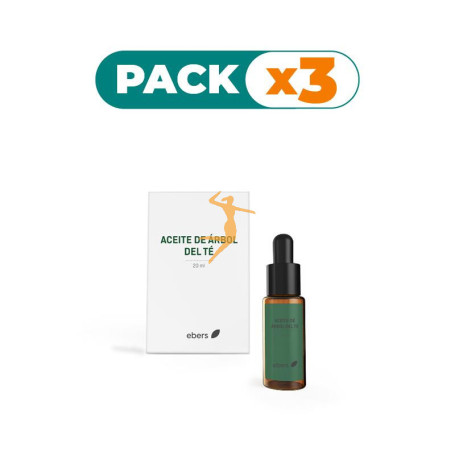 Pack 3x ACEITE DE ARBOL DEL TE 20 ML (GOTERO) EBERS