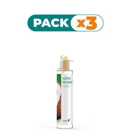 Pack 3x ACEITE DE COCO 150 ML EBERS