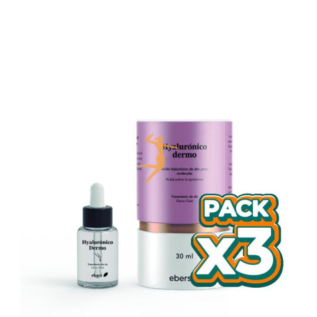Pack 3x HYALURONICO DERMO EBERS 30 ML EBERS