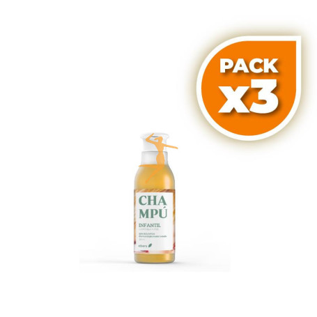 Pack 3x CHAMPÚ INFANTIL CAMOMILA 250 ML EBERS