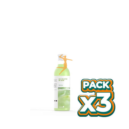 Pack 3x GEL BAÑO ALOE VERA 500 ML EBERS