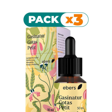 Pack 3x GASINATUR GOTAS PETIT 50 ML EBERS