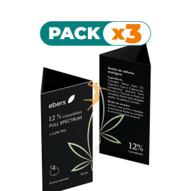 Pack 3x ACEITE DE CBD FULL SPECTRUM 12% 10ML EBERS