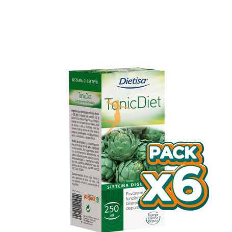 Pack 6x TONIC-DIET 250Ml. DIETISA