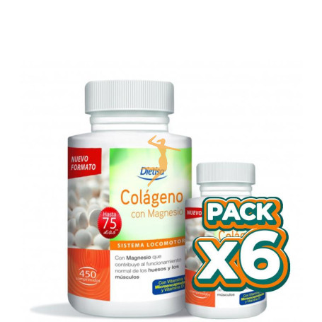 Pack 6x COLÁGENO 450 COMPRIMIDOS DIETISA