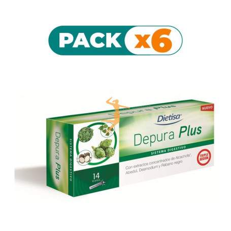 Pack 6x DEPURA PLUS 14 VIALES DIETISA