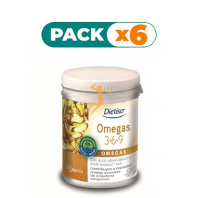 Pack 6x OMEGA 3-6-9 60 PERLAS DIETISA