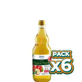 Pack 6x VINAGRE DE MANZANA 750Ml. DIETISA