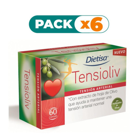 Pack 6x TENSIOLIV 60 CÁPSULAS DIETISA