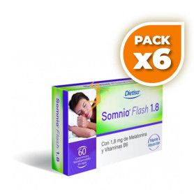 Pack 6x SOMIO FALSH 1.8 60 COMPRIMIDOS DIETISA