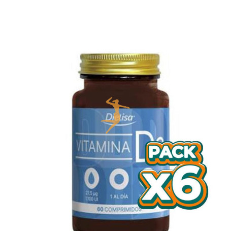 Pack 6x DIETISA VITAMINA D3 60 COMPRIMIDOS DIETISA