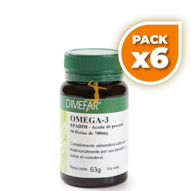 Pack 6x EPADIM OMEGA 3 90 PERLAS 700Mg. DIMEFAR
