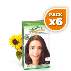 Pack 6x TINTE CASTAÑO 4 CORPORE SANO