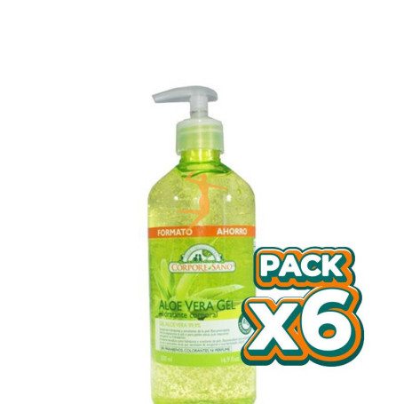 Pack 6x GEL DE ALOE VERA 500Ml. CORPORE SANO