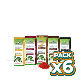 Pack 6x CREMA COLOR CABELLO CAOBA 60Ml. CORPORE SANO