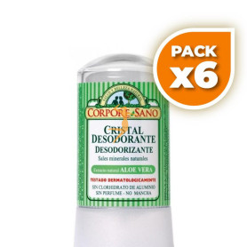 Pack 6x DESODORANTE MINERAL ALOE 60Gr. CORPORE SANO