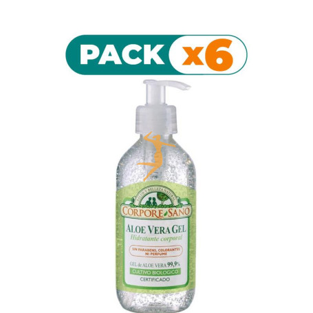 Pack 6x GEL DE ALOE VERA 300Ml. CORPORE SANO