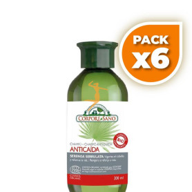 Pack 6x CHAMPÚ ANTICAÍDA COSMOS ORGANIC 300Ml. CORPORE SANO