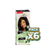 Pack 6x CREMA COLORANTE HENNA NEGRO 80Ml. CORPORE SANO