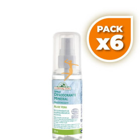 Pack 6x DESODORANTE MINERAL CON ALOE SPRAY 80Ml CORPORE SANO