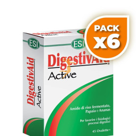 Pack 6x DIGESTIVAID ACTIVE 45 TABLETAS TREPAT DIET - ESI