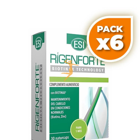 Pack 6x RIGENFORTE COMPLEMENTO CABELLO 30 CÁPSULAS TREPAT DIET - ESI