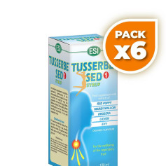 Pack 6x TUSSERBE SED 1 JARABE 180Ml. TREPAT DIET - ESI