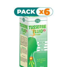 Pack 6x TUSSERBE FLUID 2 JARABE 180Ml. TREPAT DIET - ESI