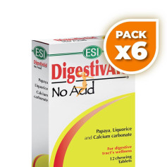 Pack 6x DIGESTIVAID NO ACID 12 TABLETAS TREPAT DIET - ESI