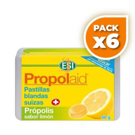 Pack 6x PROPOLAID PASTILLA BLANDA SUIZA LIMÓN 50Gr. ESI